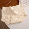 Ropa interior de mujer más vendida en Taobao, Algodón para bebé de Clase A, Antibacteriana, Entrepierna extendida, Ajustada a la cadera, Estampado floral, Calzoncillos tipo bóxer para niñas