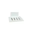 Estante de almacenamiento para jabón de tocador de baño de acrílico, sin perforaciones, montado en la pared, con drenaje, para jabón de lavandería