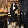 Casaco de Lã Cinza 2026 Outono e Inverno Estilo Coreano Comprimento Médio High-End Estilo Hepburn Casaco de Lã para Mulheres