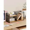 Estantería de escritorio, Estante de almacenamiento multicapa para escritorio, Librería pequeña sobre el escritorio, Estante de almacenamiento de libros, Estante para archivos de escritorio de oficina