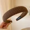 Pinza para el pelo de estilo marrón retorcido, diadema para mujer, todo a juego, para recogido de pelo, parte superior de la cabeza, diadema, Otoño e Invierno 2023, elegante accesorio para recogido de pelo