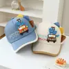 Bonés de Baseball Infantis Atacado Estilo Coreano Desenho Animado Fofo Dinossauro Pequeno Boné com Aba 2026 Primavera e Verão Novo Chapéu de Sol para Bebês