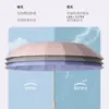 Guarda-chuva dobrável de 16 varetas, estilo chinês novo, alta aparência, com tecido revestido colorido reforçado e espessado, operação manual, proteção solar, proteção UV, uso duplo para tempo ensolarado e chuvoso