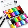 Paleta de maquiagem para rosto com 8 cores transfronteiriça pintura corporal Halloween rosto performance de palco tinta aquarela