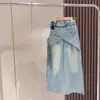 Conjunto de Otoño para Niñas 2025 Nuevo y Moderno Conjunto de Dos Piezas con Camiseta de Manga Larga y Jeans para Niñas Mayores