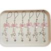 [Arroz seco tenedor pequeño] flor de ciruelo con cuentas colgante para cadena de teléfono móvil cuchara pequeña goo esta cadena llavero cadena colgante estrellas