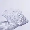 Suporte de Vela de Vidro Transparente Moderno Criativo em Forma de Concha Ornamento Decorativo Simples Romântico Jantar à Luz de Velas Decoração de Mesa para Fotos