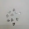 Colgante de Candado Corazón con Ojal Hueco de Acero Inoxidable Moda Japonesa y Coreana Collar de Acero de Titanio Aretes Accesorios para Joyería DIY