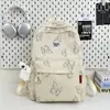 Mochila Estilo Japonés Ins con Estampado de Mariposas para Niñas, Bolso Escolar Estilo Dulce para Secundaria y Preparatoria, Mochila de Viaje de Gran Capacidad para Laptop