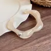 Pulseras Populares Transfronterizas Europeas y Americanas, Pulseras Anchas de Ola Irregular Manchadas de Acrílico, Pulseras de Nicho de Alta Gama para Mujer