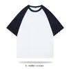 Camiseta de manga corta estilo americano Yupai personalizada, diseño impreso, para padres e hijos, estudiantes, corte holgado, moderna, raglán, personalización