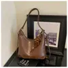 Bolso de Hombro Doble Estilo Coreano Retro para el Trabajo Bolso de Hombro Casual para Mujer 2026 Nuevo Bolso Tote Cruzado Casual de Gran Capacidad
