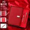 A5 Fivela Couro PU Imitação Caderno de Negócios Conjunto Caixa de Presente Copo Térmico Caderno Caderno com Logo Personalizado Atacado
