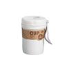 Copo Isolado de Palha de Trigo Dupla Camada Sabor Trigo Estudante Masculino e Feminino Simples Portátil Copo de Casal Fibra de Trigo Copo de Café