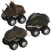 Coche de Dinosaurio con Resorte Pintado a Mano Simulación Todoterreno Mini Dinosaurio Modelo Cognitivo de Ciencia y Educación Modelo de Coche de Juguete de Dinosaurio