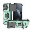 Aplicável para Capa de Celular Xiaomi 17T Urso de Batalha com Anel Capa de Celular Xiaomi 17T com Janela Deslizante à Prova de Quedas