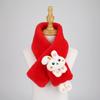 Bufanda de Conejo de Color Sólido para Niñas, Calentador de Cuello de Felpa Lindo para Otoño e Invierno, Peluche Grueso de Conejo Falso para Bebés Niñas a la Moda