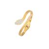 [Bingmeng] pulseira de cobra cravejada de diamantes zircônia flor pulseira de aço inoxidável joias de moda europeia e americana B544