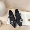 Sapatos Mary Jane de Cor Sólida de Alta Qualidade com Fivela de Strass Estilo Francês, Novos para a Primavera de 2026, Bico Quadrado, Salto Grosso, Casuais