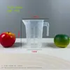 Taza medidora de PC de grado alimenticio de fábrica para tiendas de té de leche, Taza medidora de plástico con escala, Gran capacidad, Múltiples especificaciones, con tapa, Cilindro medidor comercial