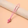 Nudo Mandala Tejido a Mano Bolsita de Mano Cordón Accesorios DIY Cordón para Coche Colgante de Jade Antiguo Hilo para Cordón
