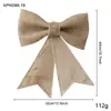Nuevo colgante de lazo de plástico con purpurina de Navidad para crear una atmósfera festiva, adecuado para escaparates de casas y decoraciones de árboles de Navidad