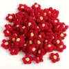 Flores Pompon Tejidas a Mano DIY Accesorios Multicolor Joyería Bolsas Productos Terminados Venta al por Mayor en Stock