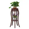 Soporte para Flores Imitación Madera Maciza para el Hogar Estilo Chino Nuevo Adornos Decorativos de Pie para Sala de Estar Estante de Plástico de Múltiples Niveles para Macetas de Potos en el Balcón