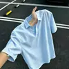 Camisa Polo de Lino de Manga Corta Estilo Old Money para Hombre, Verano, Delgada, Casual, Camiseta, Top de Algodón y Lino para Jóvenes, Moderno