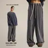 Moda Masculina Estilo Cadena 2026 Primavera Suministro Directo Transfronterizo Pantalones de Hombre de Moda con Lavado de Copos de Nieve, Pantalones Largos Vintage con Parches de Borde Desgastado