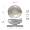 Bol Grande de Forma Especial Estilo Japonés Cerámica Bol Grande Color Puro Vajilla Bol al por Mayor Hogar Restaurante Bol para Sopa Bol para Fideos Bol para Frutas