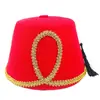 Venta al por mayor transfronteriza Phnom Penh Sombrero turco Sombrero marroquí Sombrero con borla Borla colgante Sombrero no tejido Sombrero de actuación Fabricante