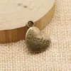 15x18mm 2.8g Multicolor Aleación de Exportación Accesorios para Joyería Corazón Corazón de Melocotón Corazón de Melocotón del Abuelo Colgante