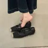 Sapatos Femininos Vazados, Sapatos Planos Brancos Estilo Francês Mary Jane de Verão, Sandálias Planas Respiráveis de Renda e Rede