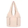 Bolso de Hombro Coreano de Nicho para Mujer 2025 Nueva Moda Versátil Bolso Tote Arrugado Gran Capacidad Multibolsillo Bolso de Axila