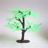 Modelo de Árbol de Copo de Nieve de 5 Hojas de 9 cm, Vegetación Callejera, Planta para Mesa de Arena Psicológica, Adorno de Plástico Artificial de Pino y Ciprés para Micro-Paisajismo