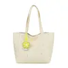 Bolsa Tote Versátil da Moda Estilo Coreano Grande Capacidade Casual para o Dia a Dia Elegante Bolsa de Lona Transfronteiriça Nova Leve Bolsa de Ombro Único