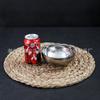 Venta al por mayor de fábrica tazón de acero inoxidable borde soldado de doble capa tazón brillante no magnético engrosado tazón de aislamiento térmico tazón de arroz tazón de arroz de cantina