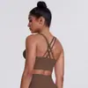 Sutiã Esportivo Cruzado nas Costas com Sensação de Nuvem Transfronteiriço Colete Fitness à Prova de Choque para Corrida de Lazer Roupas de Yoga para Mulheres