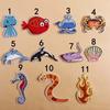 Bordado Yi bordado tela pegatinas bordado a máquina sello moderno lindo Marino pequeño animal ropa parche decorativo pegatinas