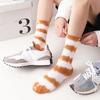 Calcetines Tie-Dye de Media Caña para Hombre y Mujer, Calcetines de Algodón Degradado de Caña Alta Coloridos, Calcetines de Moda Europeos y Americanos, Calcetines de Moda Estilo Ins