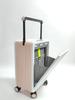 Mala de Viagem com Alça Larga Montada no Centro 20 polegadas Mala de Bordo com Abertura Frontal Mala Trolley de PC Mala de Viagem Feminina Fechadura de Combinação TSA