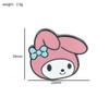 Insígnia de Metal Sanrio Desenho Animado Fofo Kurome Cão Canela Melody Cabeça Grande Broche Acessórios para Roupa Bolsa
