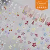 Pegatinas Tomoni para Uñas con Relieve DIY Populares Estilo Fresco de Primavera Pegatinas para Uñas Coloridas Decoraciones Florales para Uñas