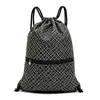 Bolsa con cordón de poliéster personalizada, mochila de tela Oxford, mochila con cordón para deportes de fútbol y baloncesto, bolsa de almacenamiento