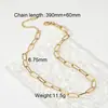 Wanxing Collar con Clip de Titanio Estilo Europeo y Americano, Accesorios para Mujer, Acero Inoxidable Joyería Transfronteriza, Diseño de Nicho, Collar de Lujo Ligero