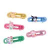 Pinzas para el pelo en forma de U de puesto callejero para niños y niñas, Pinzas laterales de dibujos animados de moda para flequillo y pelo lateral, Accesorios para el pelo