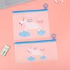 Bolsa de Zíper Fosca Unicórnio Desenho Animado Bolsa Simples Transparente de Zíper EVA Bolsa de Armazenamento de Roupas e Toalhas de Grande Capacidade