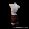 Vestido bodycon de renda profundamente sexy, uniforme qqny de puro desejo, camisola tentadora e flirtadora para busto pequeno, conjunto sem remoção para mulheres