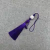 Xiangfei 8B-7 Loto Tallado Doble Borla Colgante Borla Traje Antiguo Dinastía Han Solapa Prensada Escalón Prohibido Estilo Antiguo Ropa con Espalda de Nube Accesorios